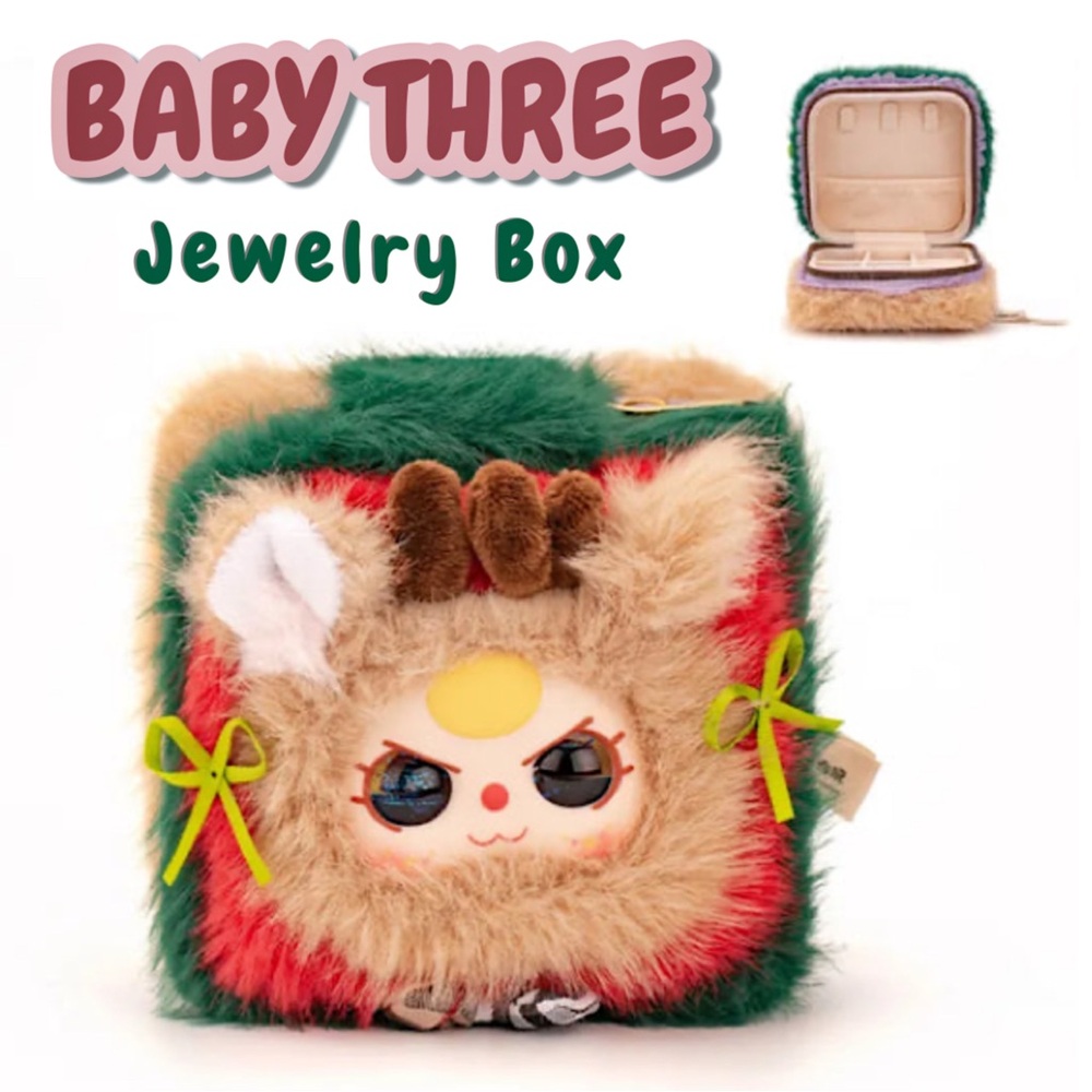 Baby Three Jewelry Box Plush Christmas Fantasy